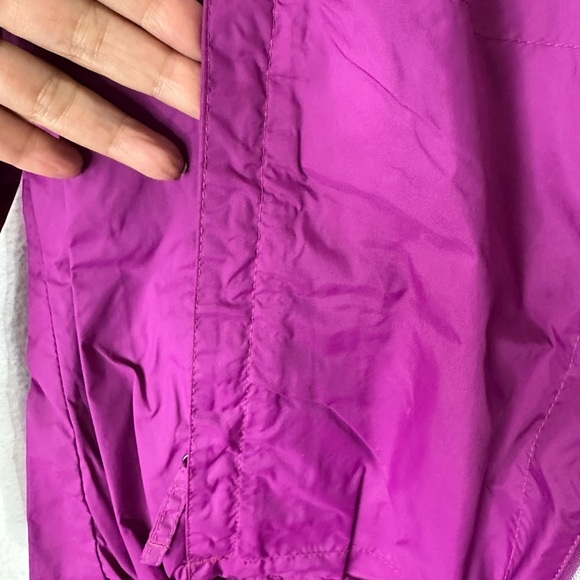COLUMBIA Pink Hooded Medium Windbreaker Raincoat - Picture 7 of 10